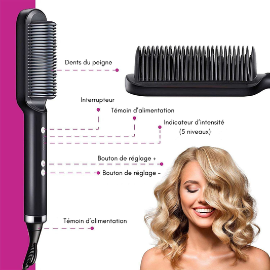 Brosse Lissante Chauffante - Ultrarapide