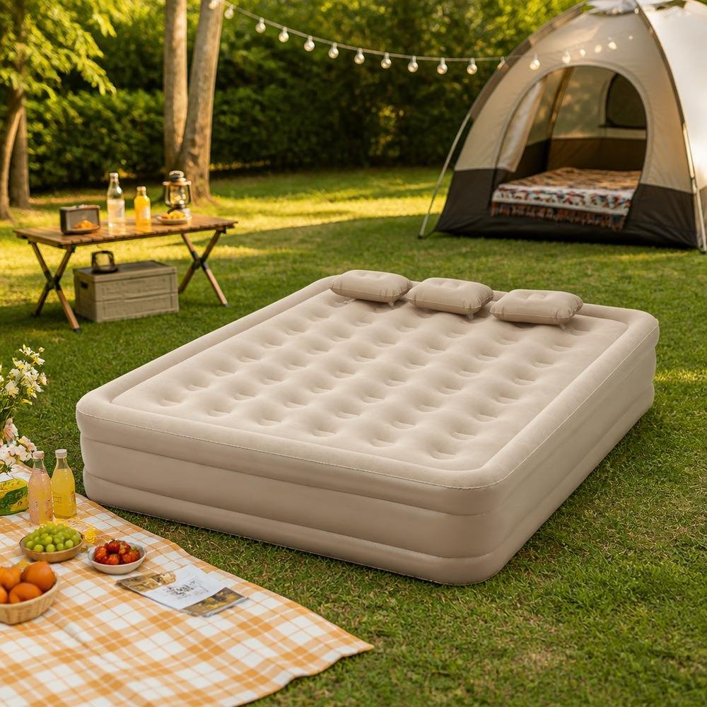 Matelas Pneumatique Autogonflant Surélevé avec Pompe Intégrée