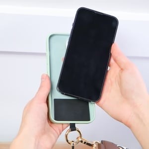 Sangle de Téléphone avec Pochette à fermeture éclair