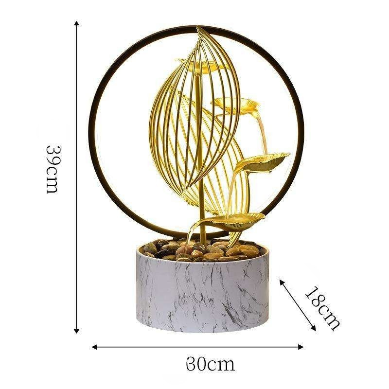 Fontaine d’Intérieur Cascade Relaxante avec Lumière LED