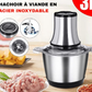 Hachoir Électrique De Cuisine 800 W Avec Bol En Acier Inoxydable De 3 L