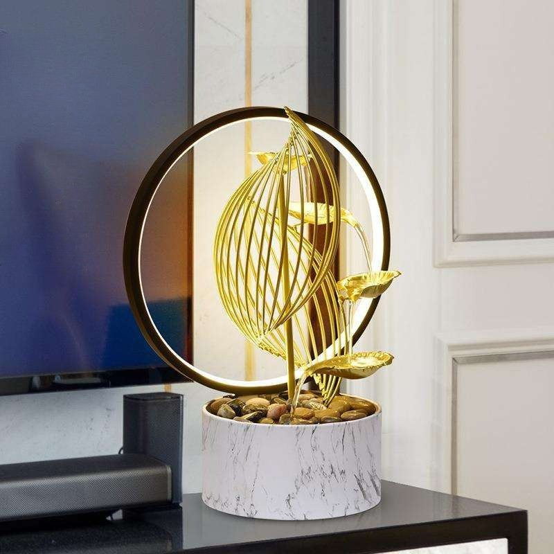 Fontaine d’Intérieur Cascade Relaxante avec Lumière LED