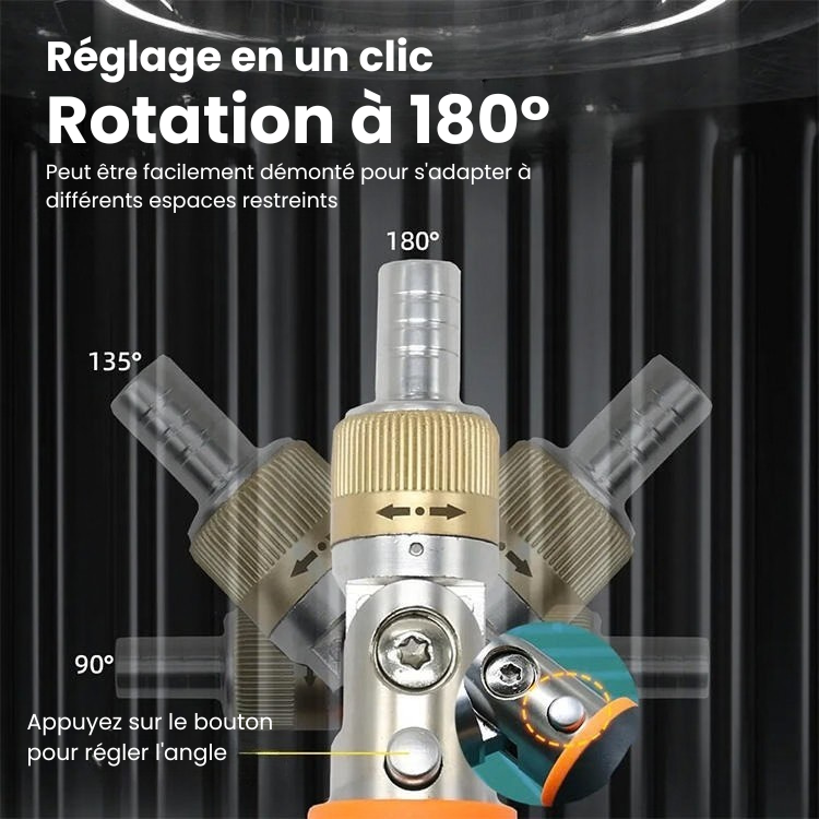 Tournevis à cliquet 10 EN 1 à angle réglable