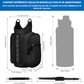 Sac à bandoulière magnétique avec porte-bouteille et poche pour téléphone tactile