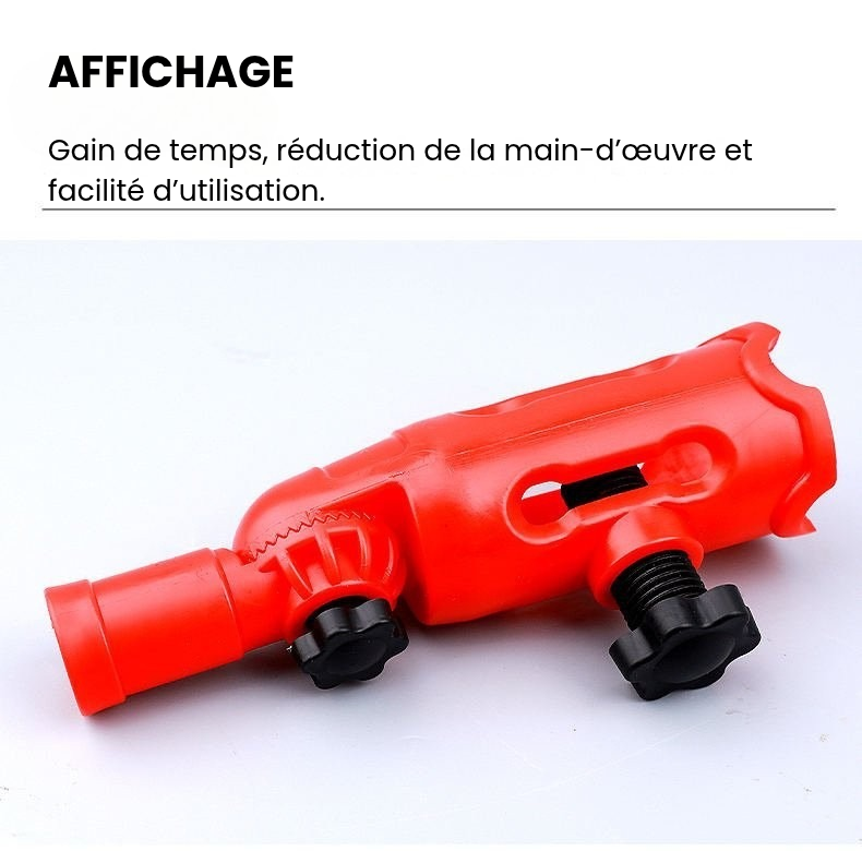Adaptateur à angle réglable pour outils de peinture