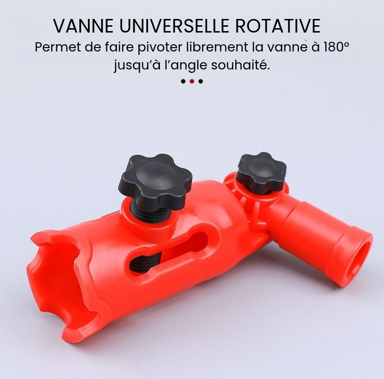 Adaptateur à angle réglable pour outils de peinture