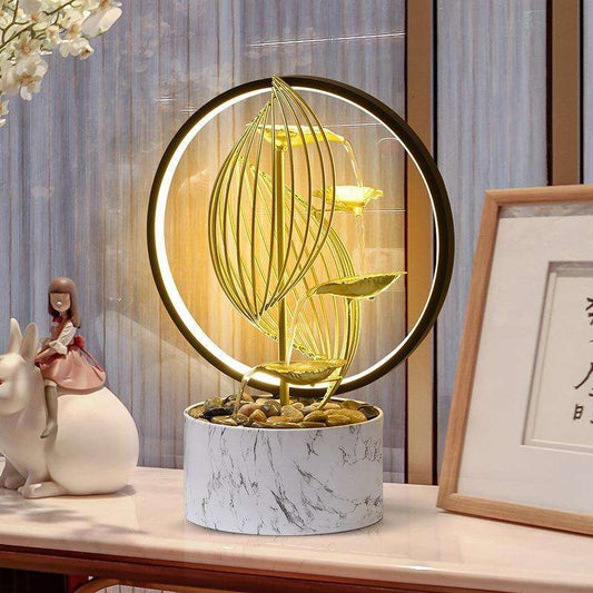 Fontaine d’Intérieur Cascade Relaxante avec Lumière LED