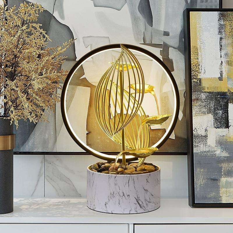 Fontaine d’Intérieur Cascade Relaxante avec Lumière LED