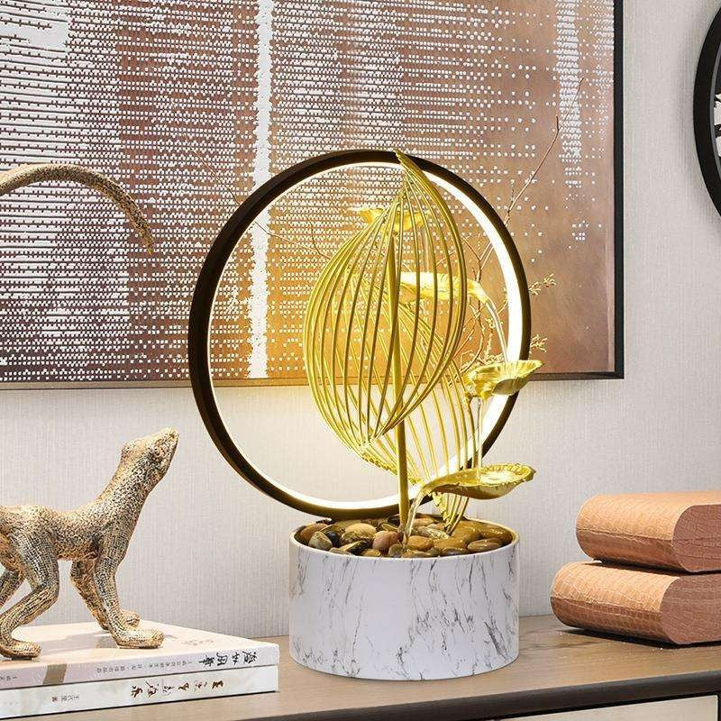 Fontaine d’Intérieur Cascade Relaxante avec Lumière LED