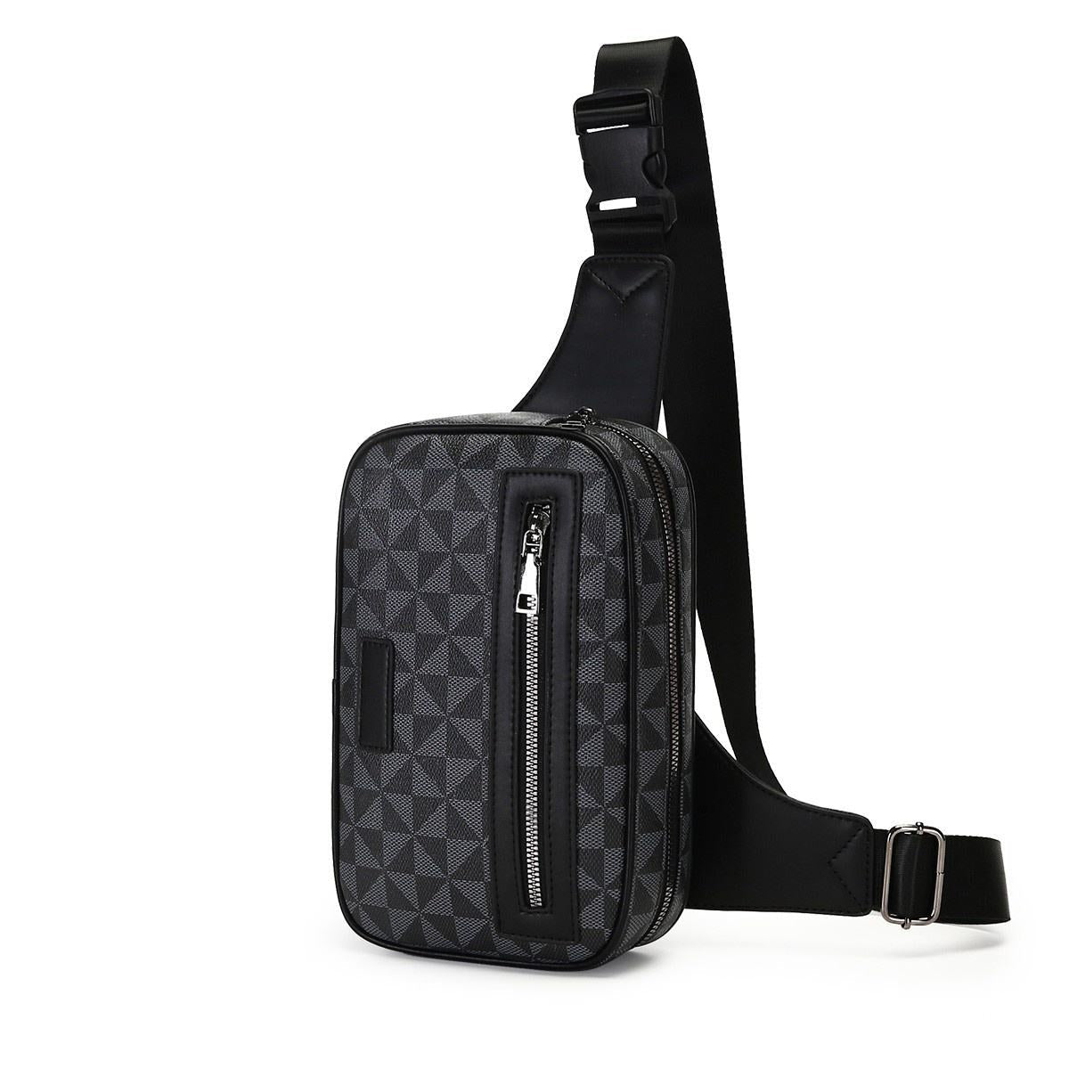 Sac de Poitrine ZARLO pour Homme - Sac à Bandoulière Antivol