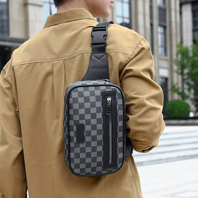Sac de Poitrine ZARLO pour Homme - Sac à Bandoulière Antivol